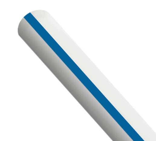 PER METRE WASHDOWN HOSE 25MM X 100M WHITE & BLUE STRIPE 00-110-025-100